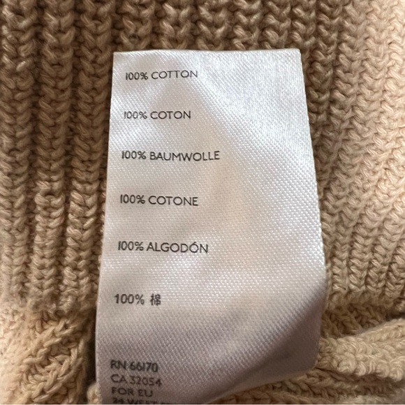 FREE PEOPLE FP Beach Freya Sweater Oatmeal Short Sleeve Rib Knit Size Large - Picture 10 of 11